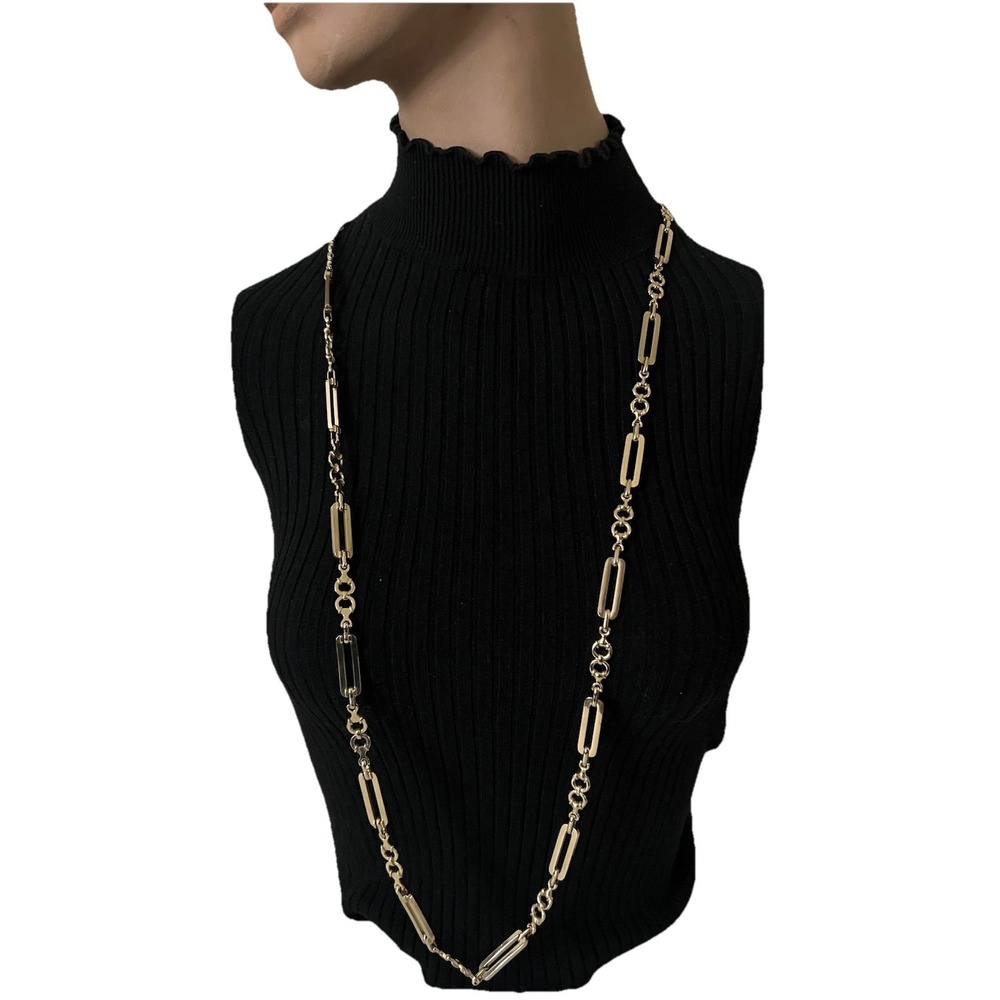 Vtg Chaps Ralph Lauren Gold Chain Tone Belt or Long Necklace 45" Dark Academia